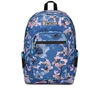 Seven Zaino Scuola Freethink – Doppio scomparto, USB, tasca PC/tablet, porta borraccia – Viola Blu