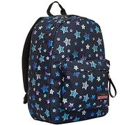 Seven Zaino Scuola Ischoolpack, Nero, Star Plan, Zaino Monoscomparto con Power Bank Integrato, USB Plug, con Tasca Porta Tablet, Tasca per Telefono e Accessori, Scuola