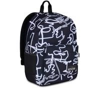 Seven Zaino Scuola Ischoolpack, Nero, Zaino Americano con Power Bank Integrato e Tasca Porta Tablet, Scuola, Bambini e Ragazzi