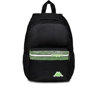 Seven Zaino Scuola - KAPPA, Nero - Tasca Porta PC - Zaino Monoscomparto - Zaino Scuola e Viaggio