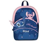 Seven Zaino scuola LILO & STITCH starry eyed per bambini, Tasca frontale, Aperture con zip, Spallacci imbottiti, Sottospallaccio in rete traspirante, Tasca portaborraccia, Prodotto ufficiale, Idea