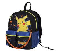 SEVEN Zaino Scuola Pokemon,Asilo e Tempo Libero, Blu e Giallo, Bambini e ragazzi, Con doppio taschino frontale