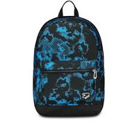Seven Zaino Scuola Reversibile New The Double, Blu, Pixelsphere, Zaino Mono Scomparto Con Auricolari Earphones Wireless Led, Tasca PC, Tasca Borraccia e Markers, Zaino Medie Superiori Ragazzo
