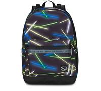 Seven Zaino Scuola Reversibile The Double, Nero Blu, Sideglass, 2 in 1, Zaino