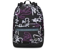 Seven Zaino Scuola Reversibile Ledcontour 2 in 1 Nero/Viola con Cuffie Wireless e Porta Borraccia