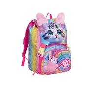 seven. Zaino Scuola SJ Gang Cat Beauty Orecchie Estensibile 41x27x16(22) cm