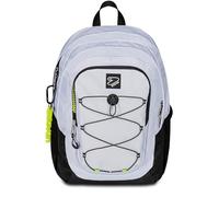 Seven Zaino Scuola Tech, Grigio, Doppio Scomparto Con Tasca PC e Tasca Borraccia
