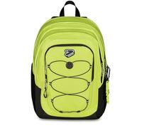 Seven Zaino Scuola Tech Line, Giallo, Doppio Scomparto, 29 L, Scuola Media e Superiore, Zaino Ragazzo e Zaino Ragazza