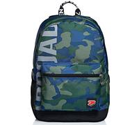 Seven Zaino Seven, The Double Pro, Camouflage Royal, con Power Bank, Scuola e Tempo Libero
