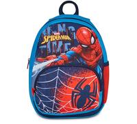 Seven Zaino Small Spiderman, Azzurro, Zaino Mono Scomparto con Tasca per Borraccia e Tasca Frontale, Capienza 14 Litri, per Bambino, Asilo