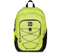 Seven Zaino Scuola Tech, Giallo, Doppio Scomparto Con Tasca PC e Tasca Borraccia