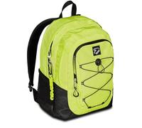 Seven Zaino Scuola Tech, Giallo, Doppio Scomparto Con Tasca PC e Tasca Borraccia