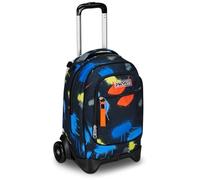 Seven Zaino Trolley Scuola Elementare Bambino, Zaino Sganciabile, Triplo Uso, New Tech, nero/blu