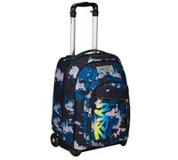 Seven Zaino Trolley, Scuola Elementare, Doppio Uso, Doppio Scomparto, Spallacci a Scomparsa, Bambino, GreenScreen, blu scuro