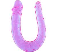 Sevencreations pene con due teste di gelatina flessibile