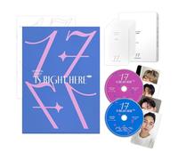 SEVENTEEN - BEST ALBUM [17 IS RIGHT HERE] (DEAR Ver. - Random Ver.) Outbox + Hardcover Binder + Booklet + Lyric Book + CD-R + Random Photocard + 2 Pin badges + 4 Extra Photocards