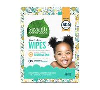 Seventh Generation Salviette per bambini, 504 pezzi, fatte per pelli sensibili con dispenser a coperchio apribile