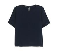 Seventy - Camicia Blu Collo Rotondo Dettaglio Buco Chiave - - Tops - Donna - Blu - M