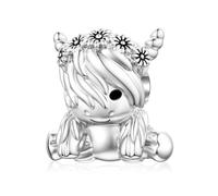 SEVENWELL Charm a forma di ape, farfalla, insetto, tartaruga, stella marina, oceano, da donna, Ottone