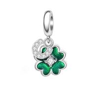 SEVENWELL Charm a forma di fiocco di neve per Pandora Cane Gatto Blu Fiocco di Neve Charm Pendente Argento Sterling Regalo di Natale, Argento sterling, Zirconia cubica