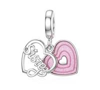 SEVENWELL Charm in argento Sterling per Pandora Madre, Sorella, Figlia, Donna, Nonna, Famiglia, Argento sterling, Nessuna pietra preziosa