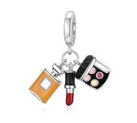 SEVENWELL Ciondolo da viaggio a forma di cuore, occhi malvagi, galassia stellata da donna, 0.45 mm, Argento sterling, Non pietra preziosa