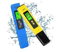 SEVEQIS 2 Pezzi TDS Meter Digital Tester for l'acqua Digitale 0.0-14.0 PH Meter Tester 0-9990ppm TDS & EC LCD Purezza Acqua PPM Acquario Filtro