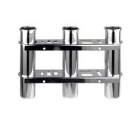 SEVEQIS Accessori for Barche Marine, portacanne da Pesca in Acciaio Inossidabile a 3 Tubi e Organizer for Barche per Barca Yacht Camper