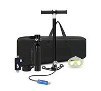 SEVEQIS Bombola Subacquea, Attrezzatura for Lo Snorkeling da 0,5 Litri Respiratore for Immersione Mini Bottiglia di Ossigeno Occhialini da Nuoto(Noir)