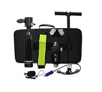 SEVEQIS Bombola Subacquea, Mini Attrezzatura for Bombole da 0,5 Litri, Bombola di Ossigeno for Immersioni Subacquee Rebreather Portatile, Attrezzatura da Immersione(Noir)