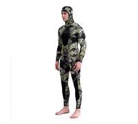 SEVEQIS Bombola Subacquea, SCR Neoprene 3mm Mute da Nuoto Muta da Sub da Uomo Split Snorkel Costume da Bagno Pesca Subacquea Tuta da Surf Attrezzatura(Top And Pants,S 46-55KG)
