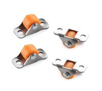 SEVEQIS Ruote piroettanti, 4 Pezzi da 0,5 Pollici for i Ruote diritte rotelle direzionali Vassoio Accessori for rifiuti Scatola di immagazzinaggio Cestino della Biancheria(Noir)