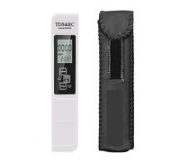 SEVEQIS Tester Professionale 3 in 1 contatore 'Acqua TDS misuratore di Temperatura EC LCD Digitale Penna for Test 'Acqua purezza Filtro qualità 'Acqua(White with LED)