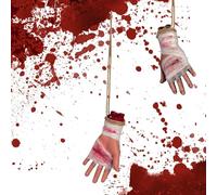 Severed Body Parts, Bloody Halloween Decorations, Prank Props for Holiday Patio, Haunted House Lawn Ornament, Spooky Carnival Garden Display, Front Yard Party Accents, Scary Seasonal Décor