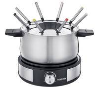 Severin 2471 Fonduta 1500 W regolatore di temperatura acciaio inox, Nero