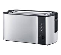 Severin 2590-000 AT 2590 Tostapane lungo doppio Con griglia scaldabriosche acci
