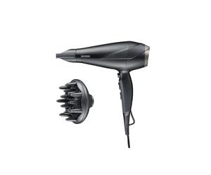 SEVERIN Asciugacapelli Professionale con Tecnologia Ionica,Motore AC a Lunga Durata,Anticrespo, 3 Livelli di Temperatura e 2 Velocità, Include Diffusore e Concentratore,Cavo 2,8m, 2300 W, Nero-HT 0167