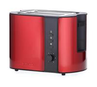 Severin AT 2217 tostapane 2 fetta/e 800 W Metallico, Rosso