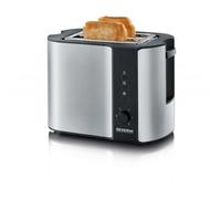Severin AT 2589 2fetta/e 800W Nero, Acciaio inossidabile tostapane
