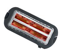 SEVERIN AT 2590 2 fetta/e Nero Argento Acciaio inox Pulsanti 1400 W 165 mm