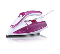 SEVERIN BA3243 FERRO DA STIRO A VAPORE E A SECCO 2400 WATT AUTOPULENTE PIASTRA IN CERAMICA COLORE BIANCO/VIOLA - PROMO