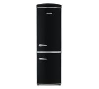 Severin RKG8998 Frigorifero Retrò Nero Combinato Total No Frost Classe E Multi A