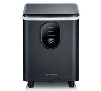 Severin Macchina per cubetti di ghiaccio, 8 cubetti di ghiaccio in soli 8 minuti, capacità 1,2 l, facile da usare e pulire, spegnimento automatico, design compatto, 120 W, nero, EZ 7415