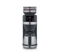 Severin Filka, Macchina per Caffè Americano Automatica, Sistema 5-in-1 con Display LED e Macinacaffè, Include Caraffa Termica, Nero Opaco/Acciaio Inox, KA 9695