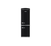 SEVERIN Frigorifero Congelatore combinato Total NoFrost, Posa libera, Larghezza 60 cm, 315 L Veggibox incluso, Retro, Nero, RKG 8998