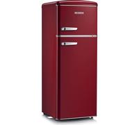 Severin Frigorifero Doppia porta Capacit 208 Litri Classe energetica E Raffreddamento Statico Cassetto Veggibox colore Vinaccia - RKG 8931 Linea Retr