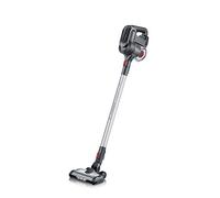 Severin HV 7165 Scopa aspirapolvere senza filo, Ciclonica, Motore Digitale, Spazzola motorizzata, Animal Care, filtro HEPA Longlife, 0,65 litri, autonomia fino a 30 minuti, 240 W, Grigio / Rosso