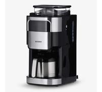 SEVERIN Macchina per caffè americano con meccanismo di macinazione in acciaio inox e caraffa termica KA 4814 argento