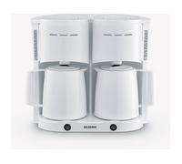 SEVERIN Caffettiera a filtro Duo con 2 caraffe thermos KA 9314 bianco