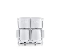 SEVERIN Caffettiera a filtro Duo con 2 caraffe thermos KA 9314 bianco
